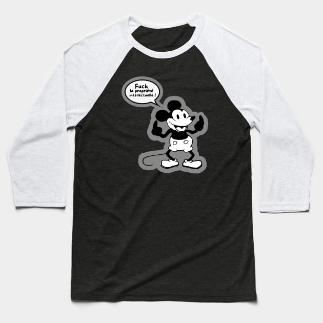 Mickey Mouse dans le domaine public Baseball T-Shirt by annearchet